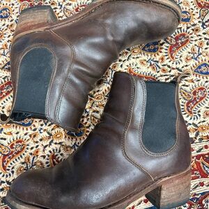 Red wing Leather Ankle Boots